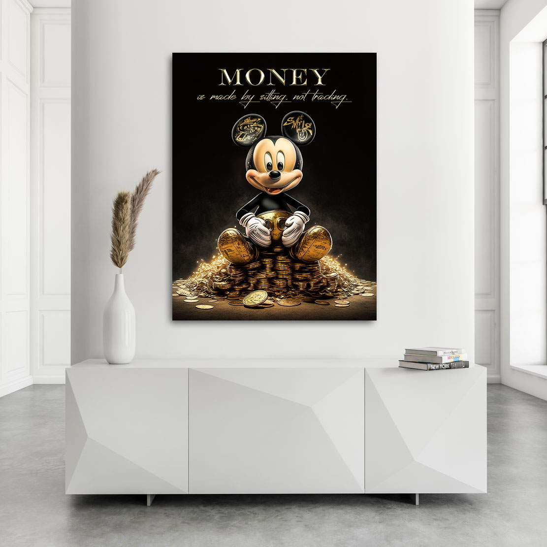 Motivations Lifestyle Leinwandbild Micky Money