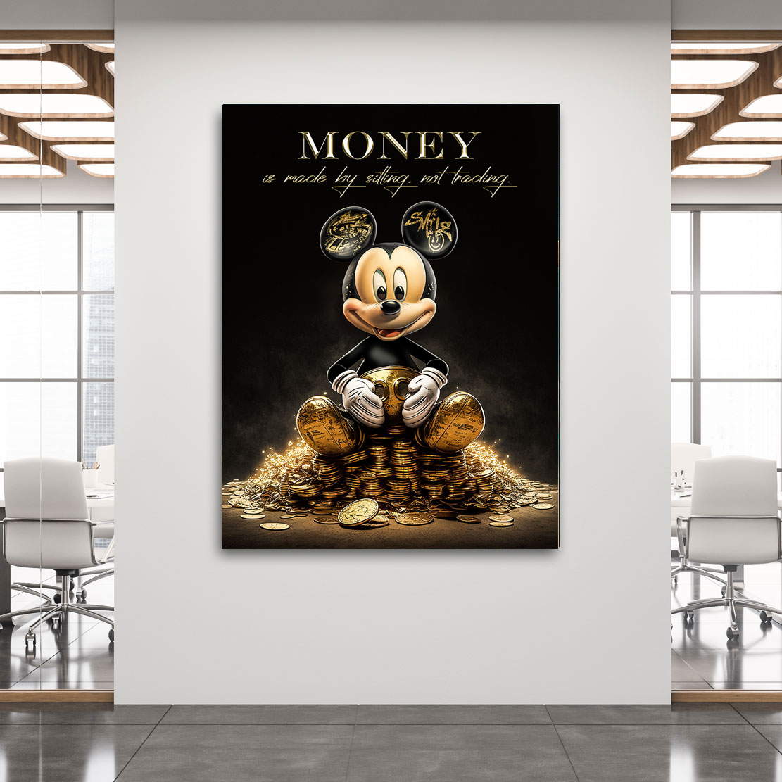 Motivations Lifestyle Leinwandbild Micky Money