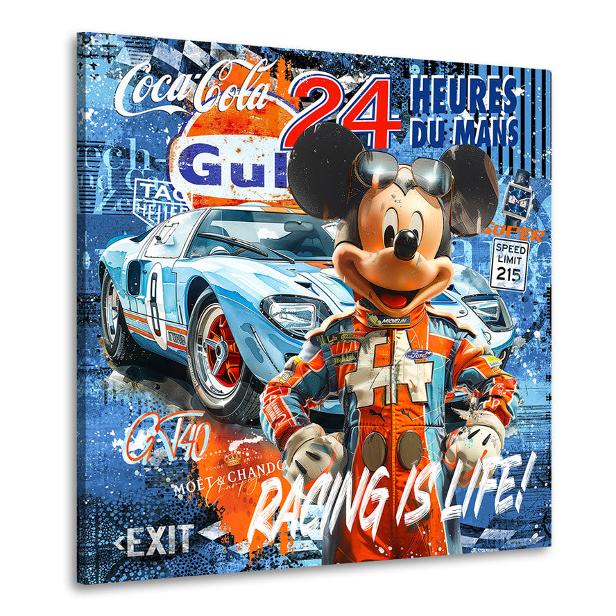 Pop Art Wandbild Micky Le Mans