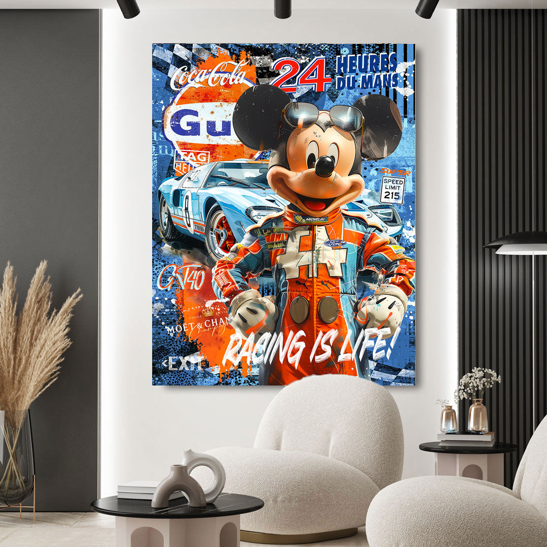 Pop Art Wandbild Micky Du Mans