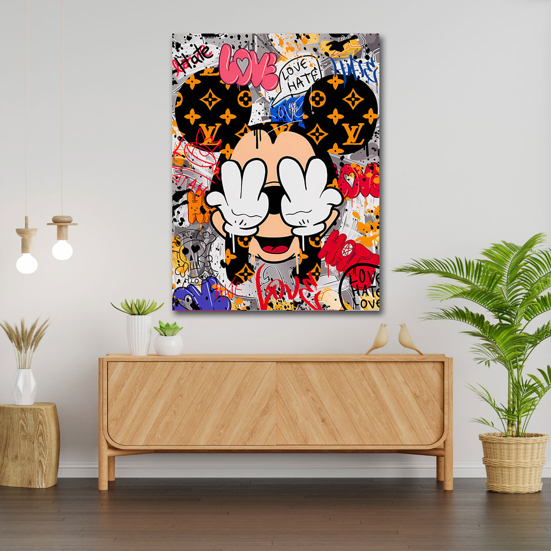 Pop Art Wandbild Micky Maus