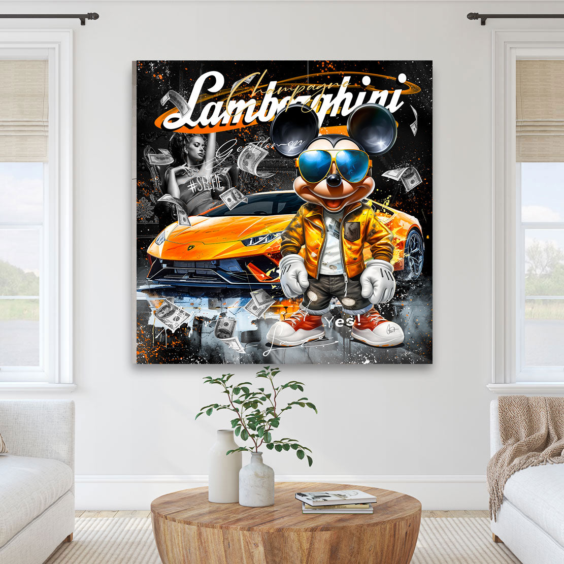 Pop Art Wandbild Micky Lambo