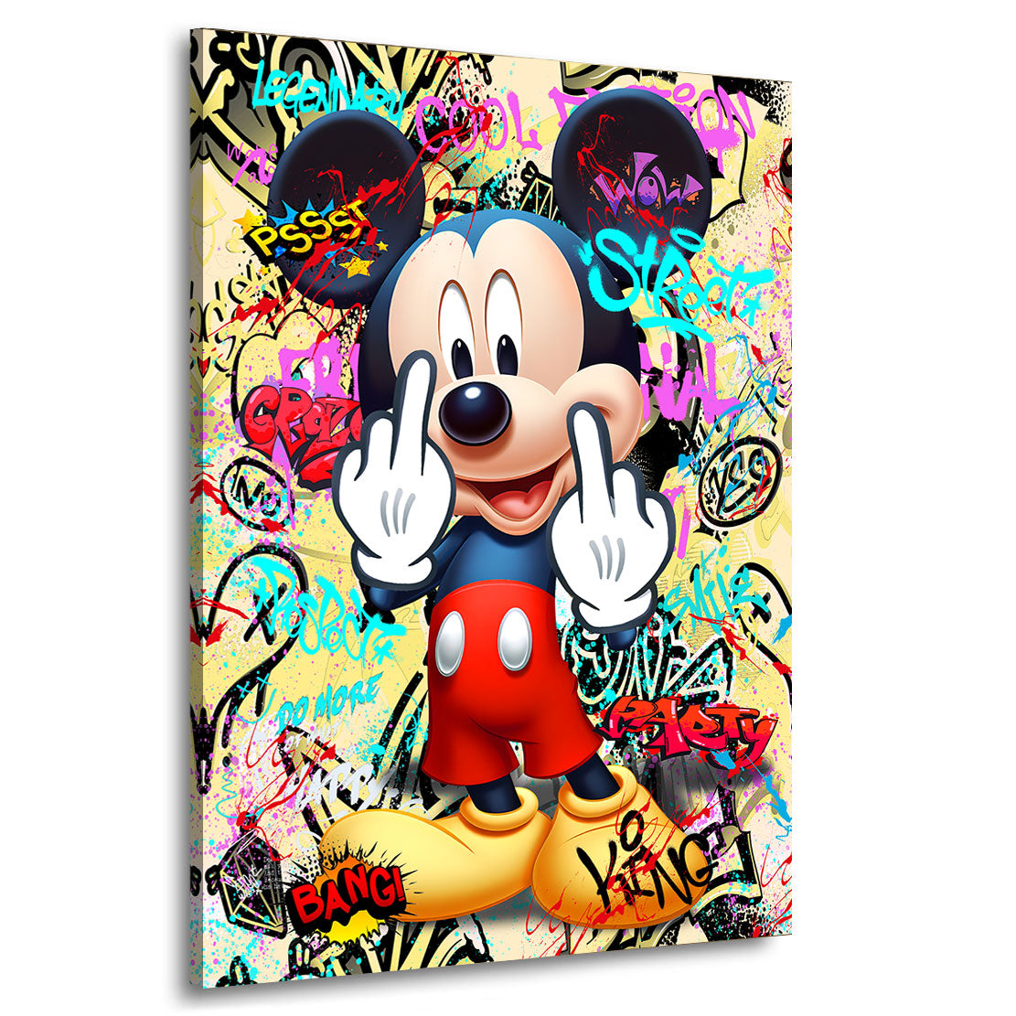 Leinwandbild Bad Micky Street Art Style