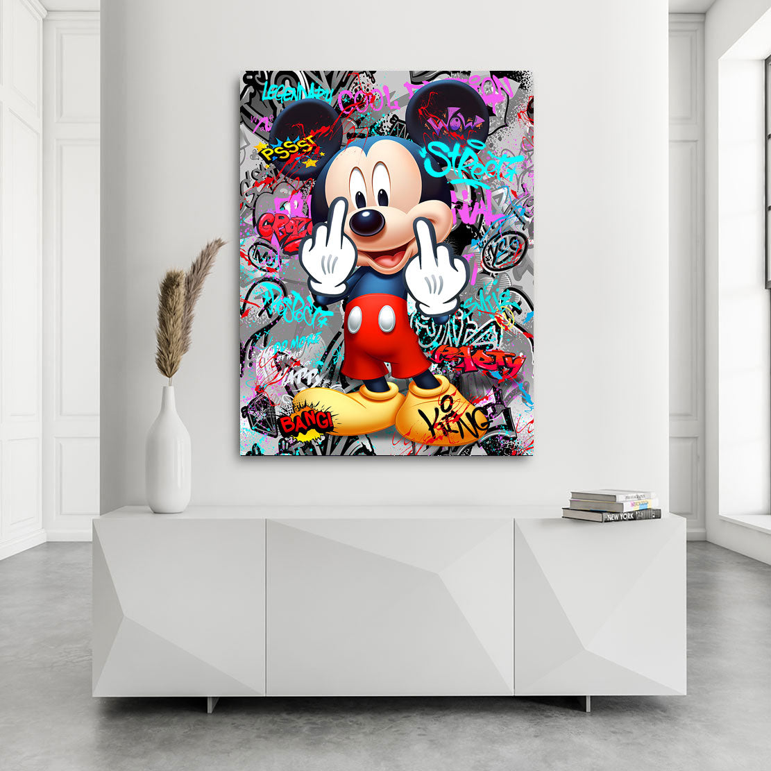 Wandbild Bad Micky Graffiti Pop Art Style