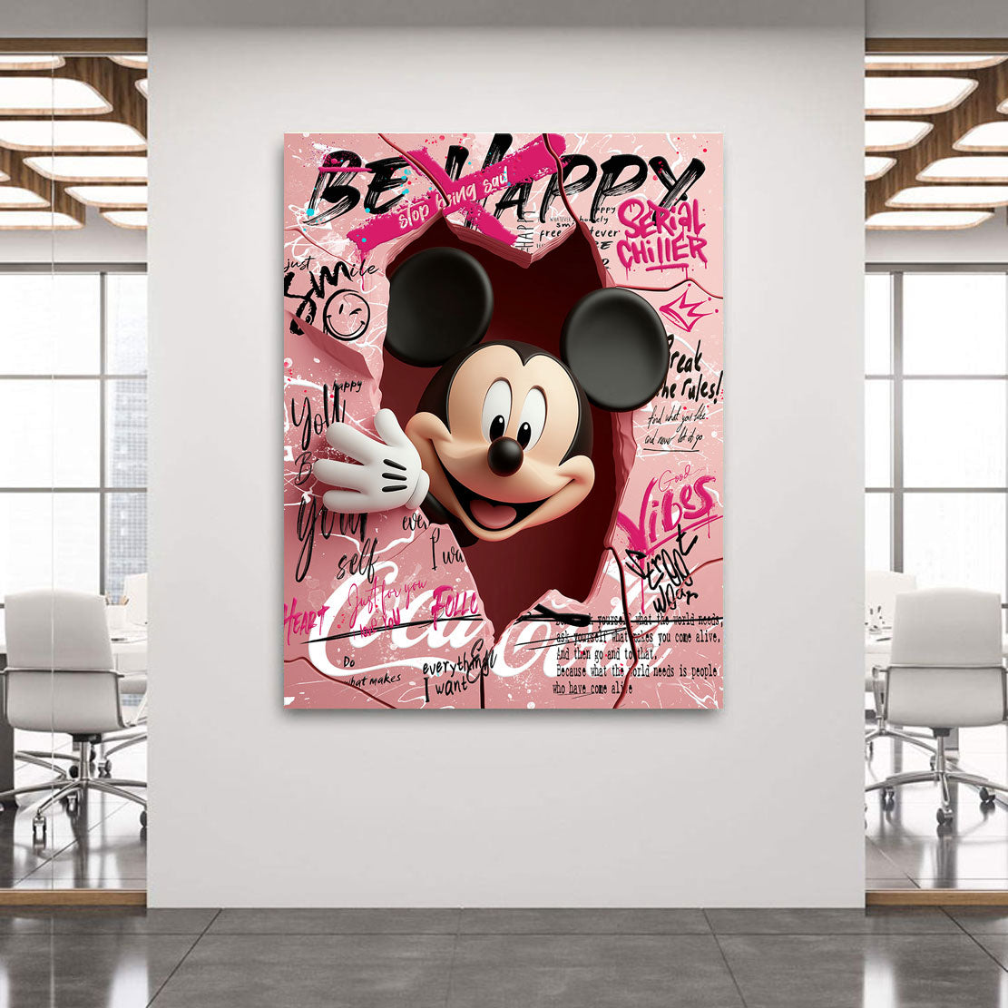 Micky Maus Serial Chiller Pop Art Wandbild