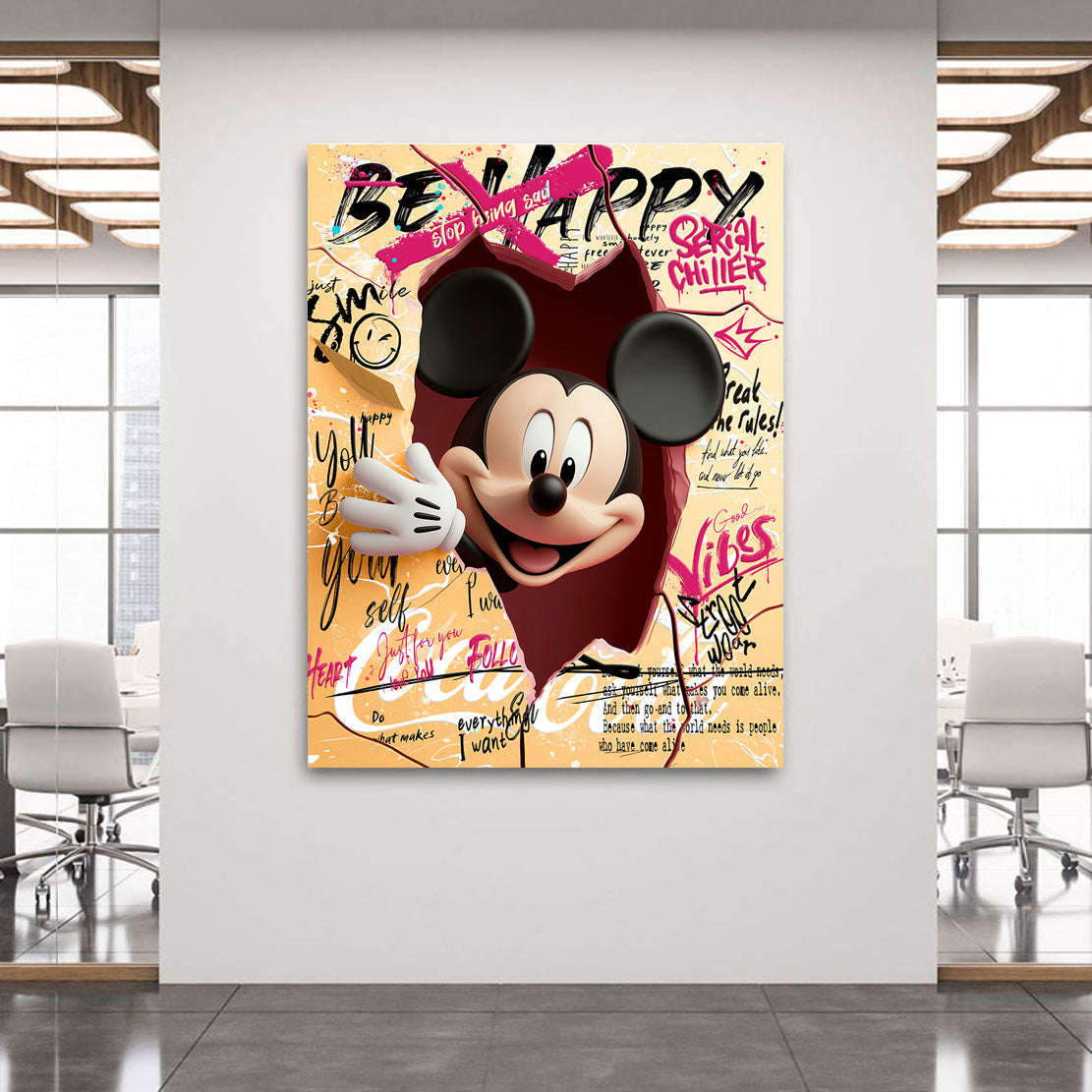 Micky Maus Serial Chiller Pop Art Nr.2 Wandbild