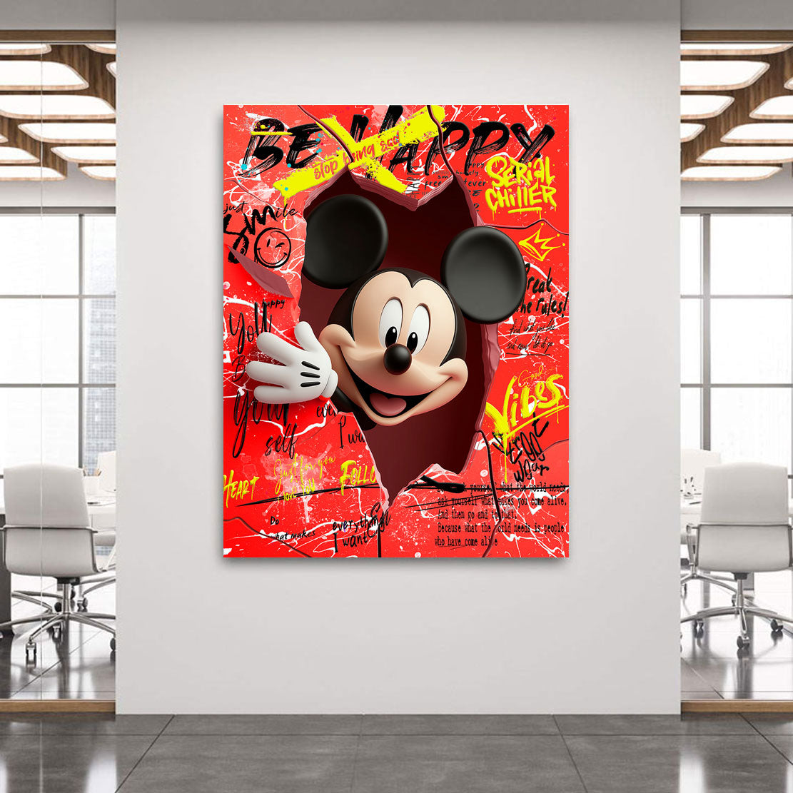 Micky Maus Serial Chiller Pop Art Nr.3 Wandbild