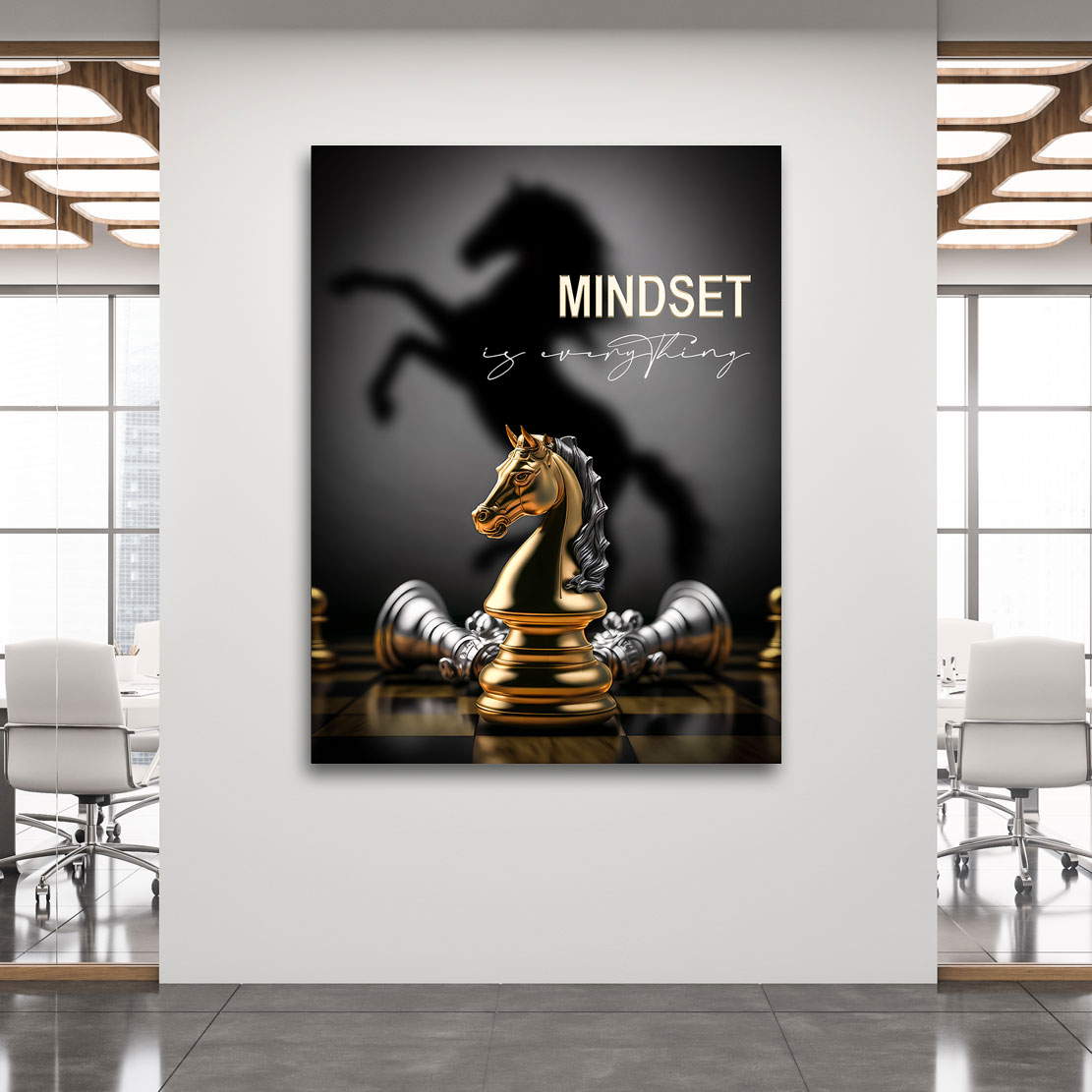 Motivations Leinwandbild Mindset is everything