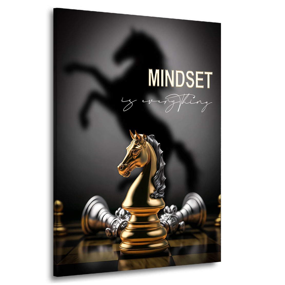 Motivations Leinwandbild Mindset is everything