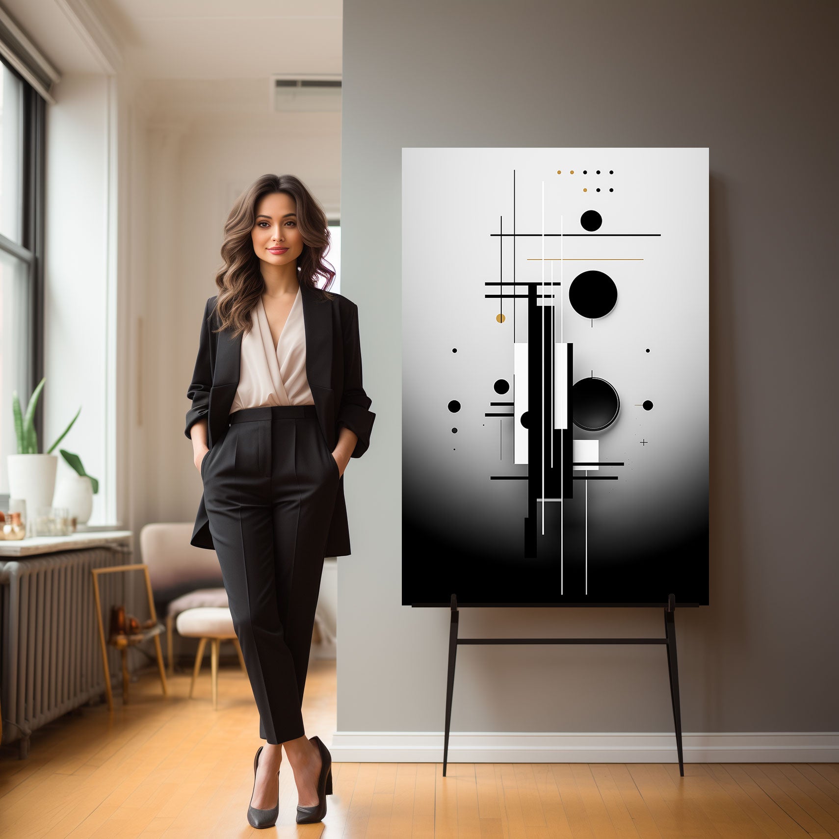 Minimalismus Wandbild Straight Point