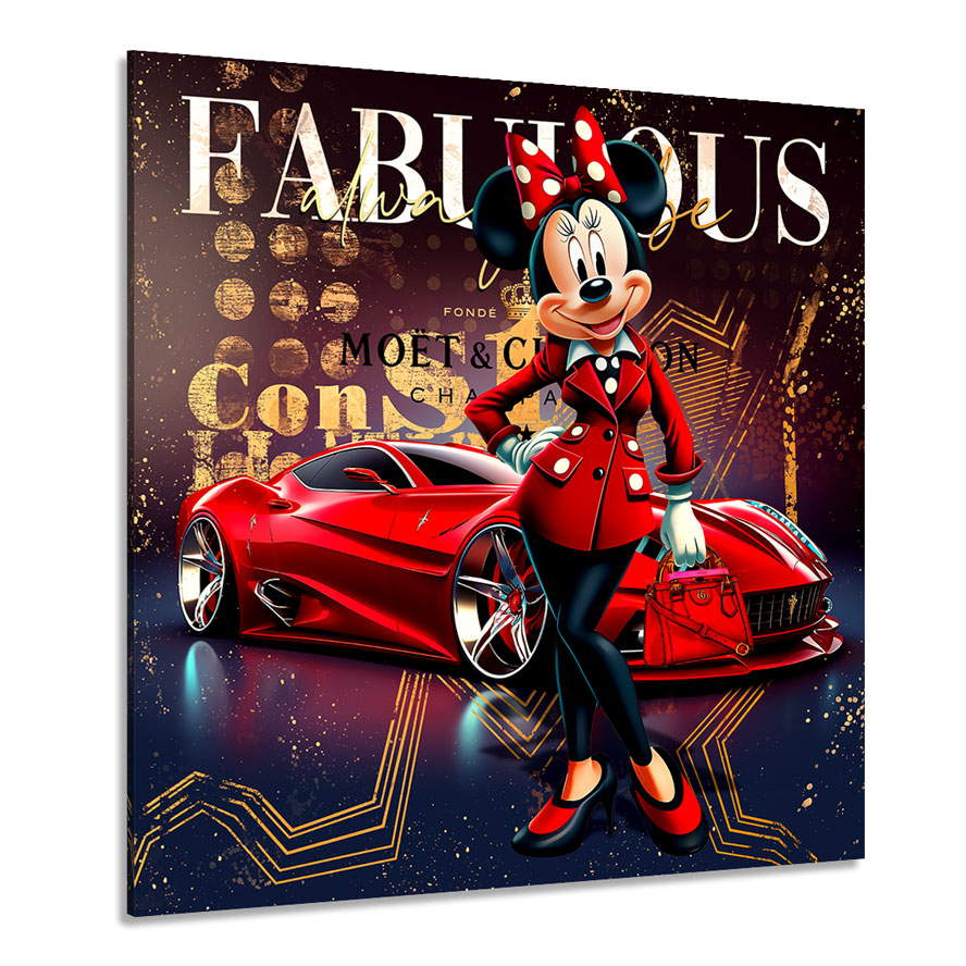 Leinwandbild Minnie Fabulous Pop Art Style