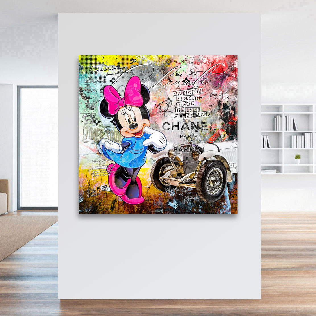 Leinwandbild Minnie Chanel Pop Art Color Style