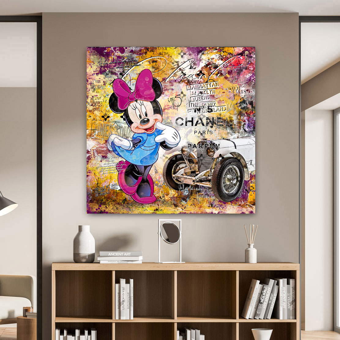 Leinwandbild Minnie Chanel Pop Art