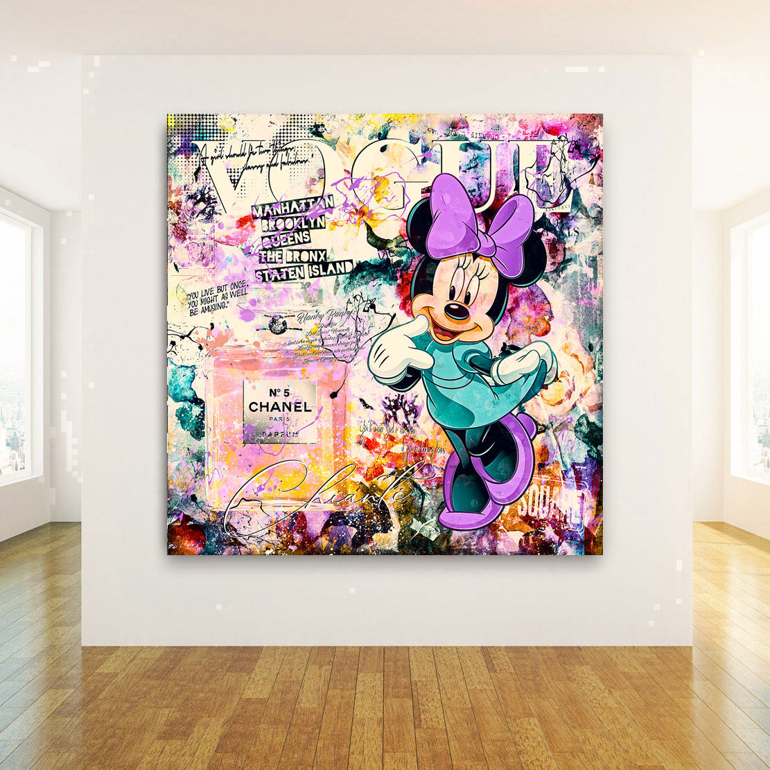 Leinwandbild Minnie Chanel Pop Art Style