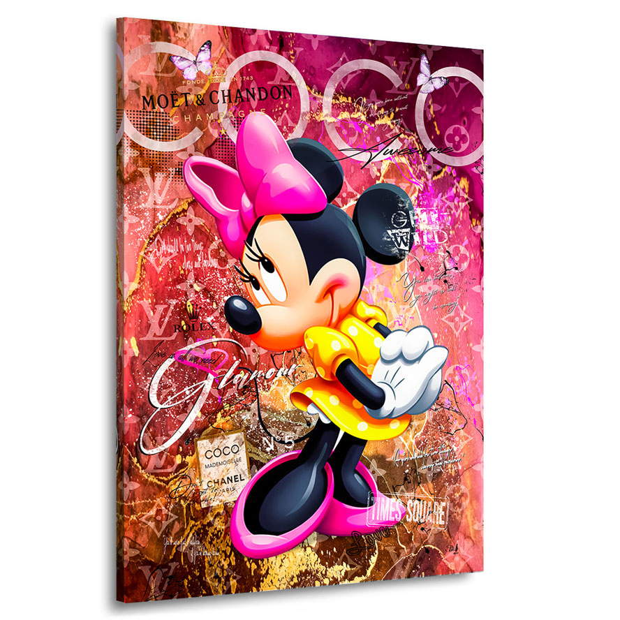 Leinwandbild Coco Minnie Pop Art Style