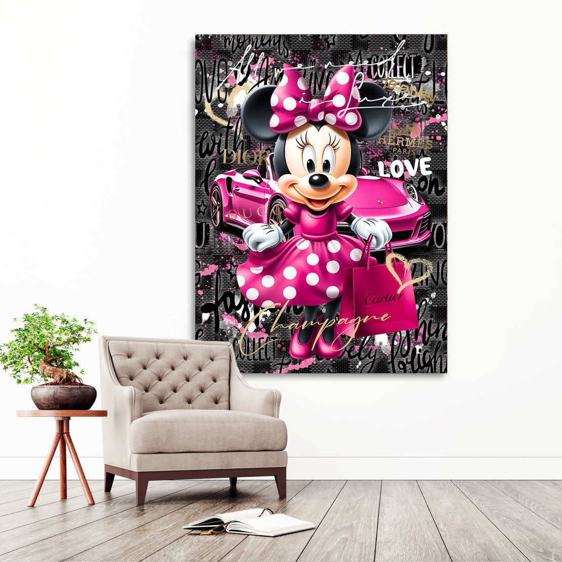 Wandbild Minnie Maus Luxe