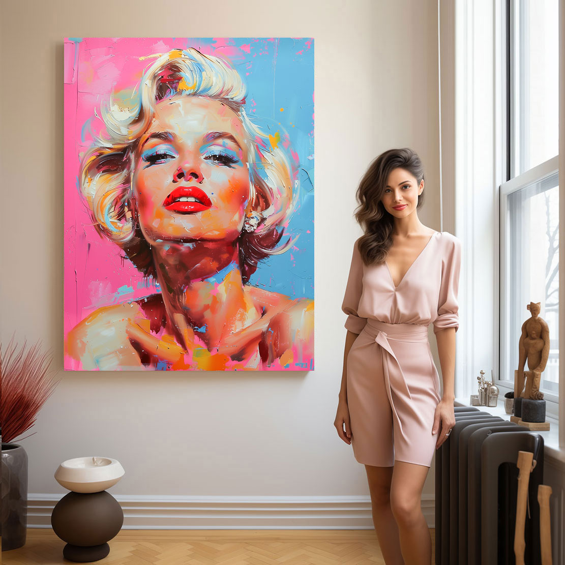 Wandbild Marilyn Monroe Modern Pop Art