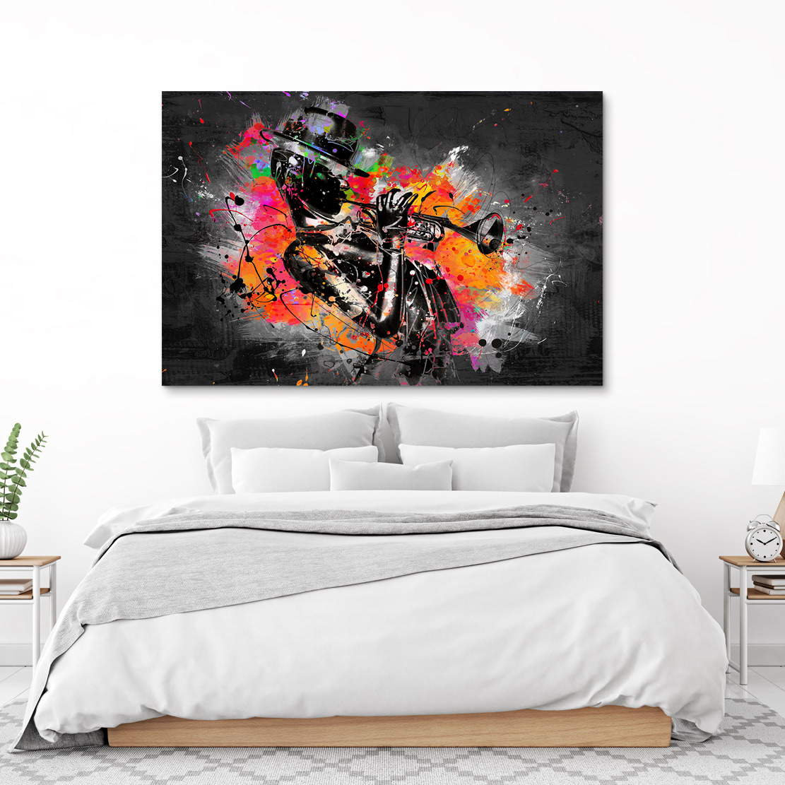 Wandbild Jazz Trompete Pop Art
