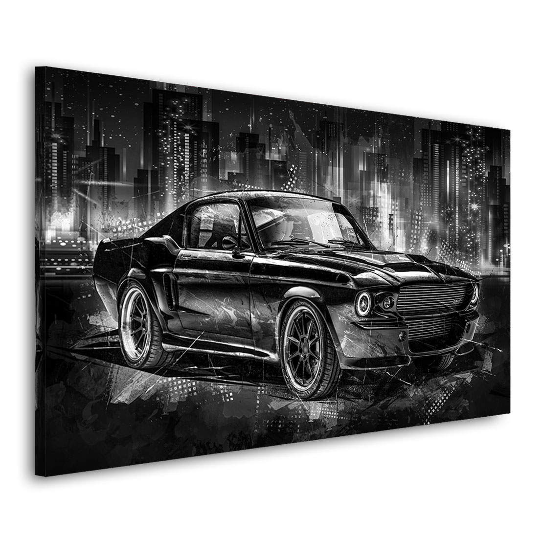 Auto Leinwandbild Ford Mustang 67