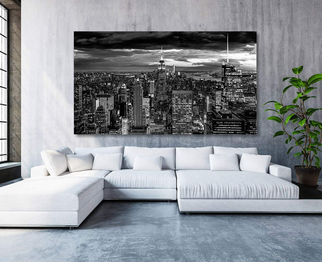 Wandbild Leinwandbild New York City Black and White