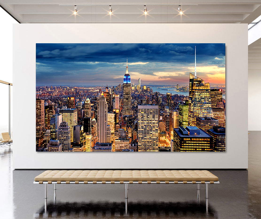 Wandbild Leinwandbild New York Sky