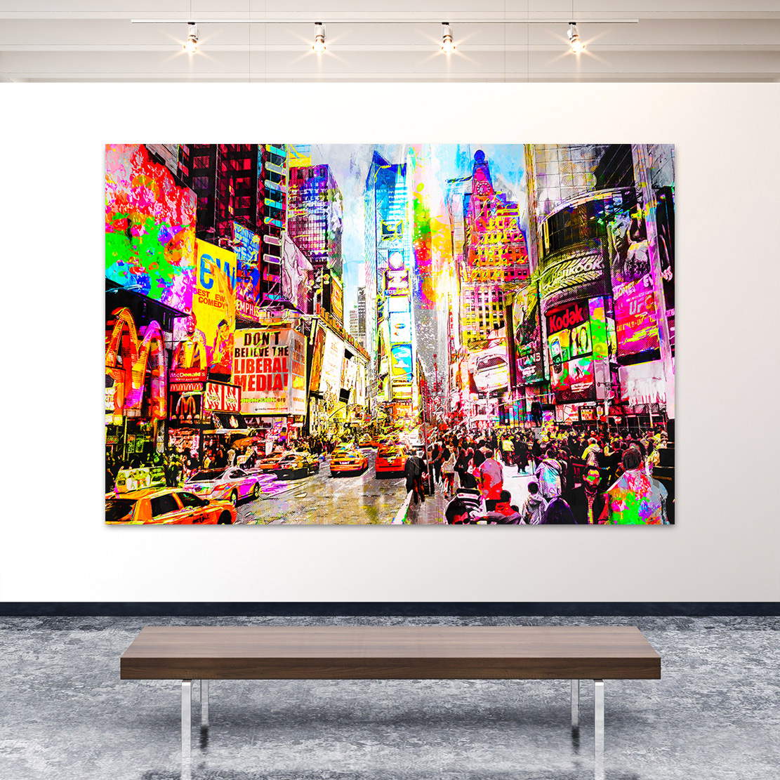 Wandbild Leinwandbild Times Square Pop Art Style