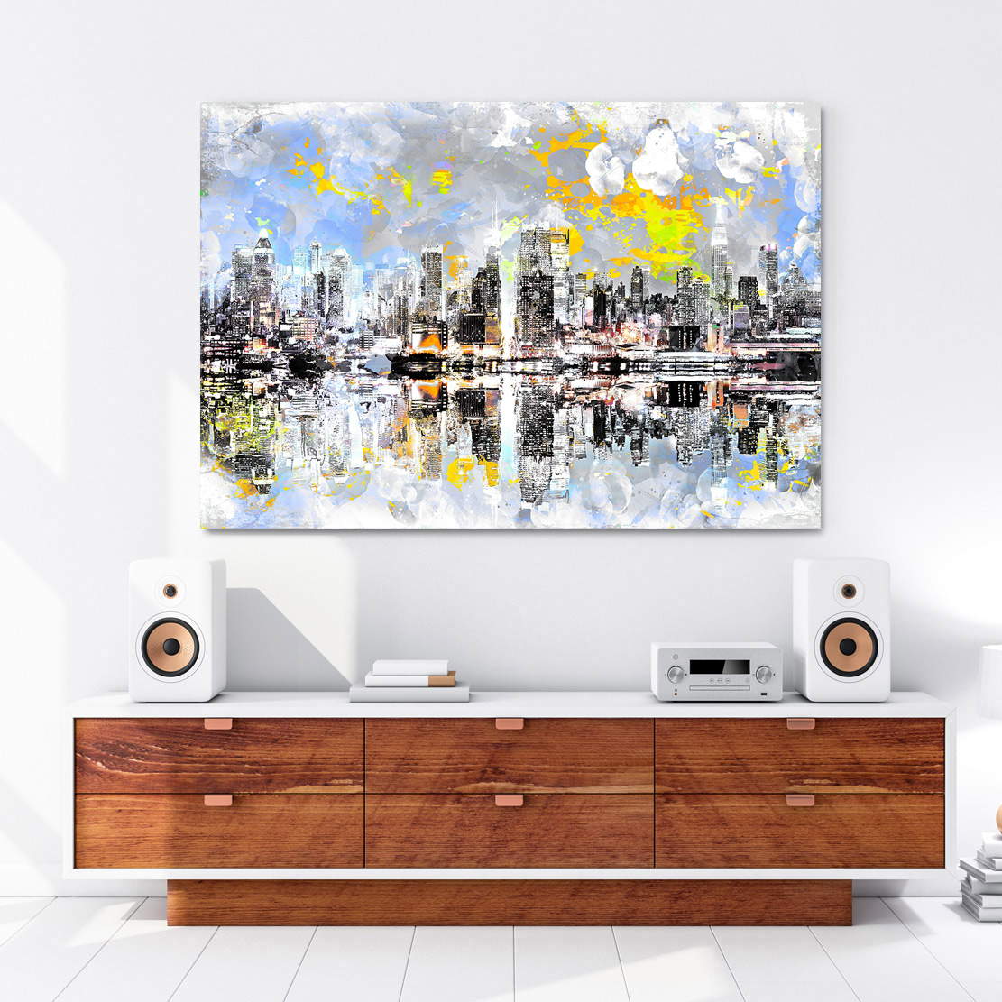 Leinwandbild New York Abstrakt Paint