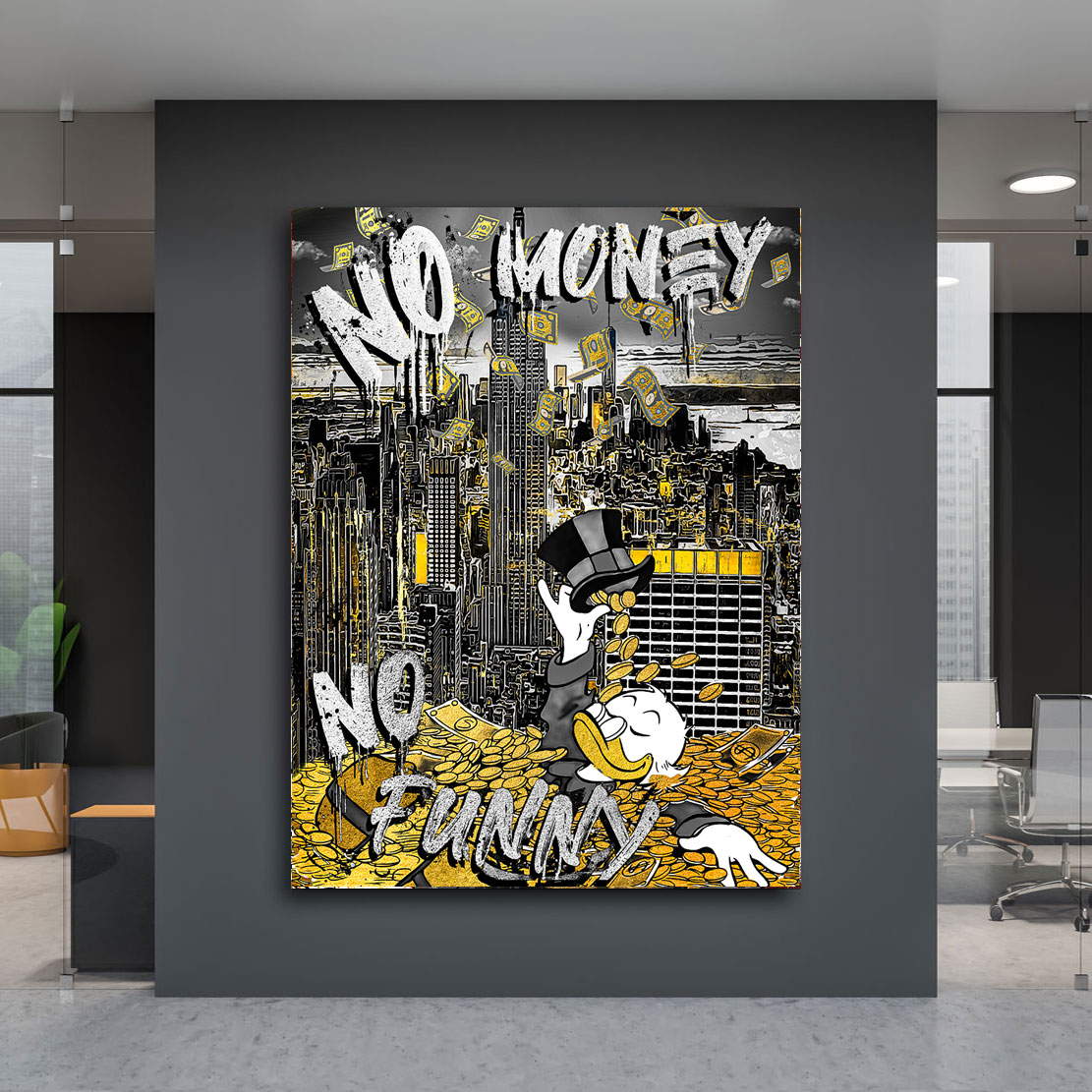 Leinwandbild Dagobert New York Black Style