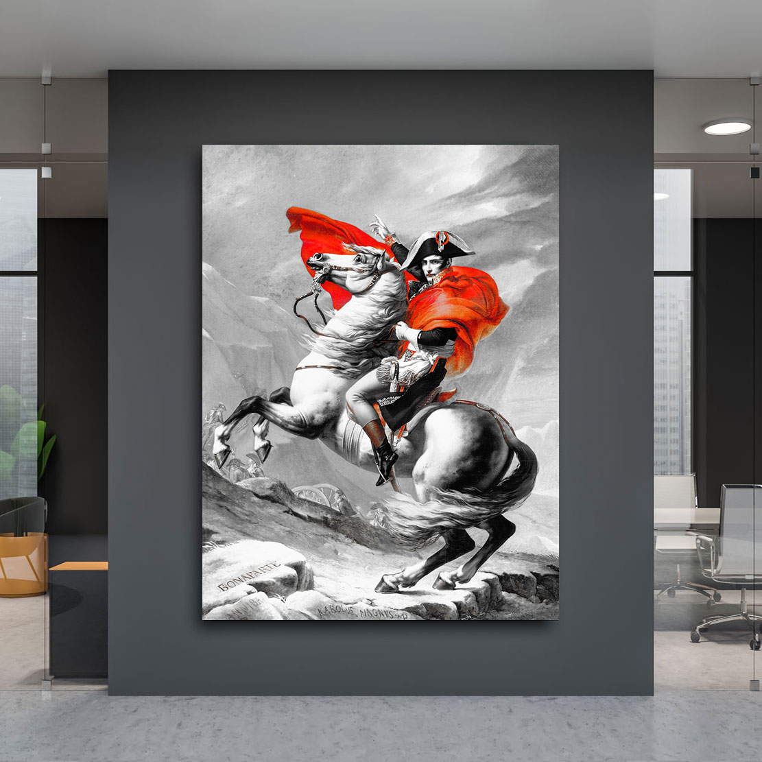 Wandbild Leinwandbild Napoleon Red Style