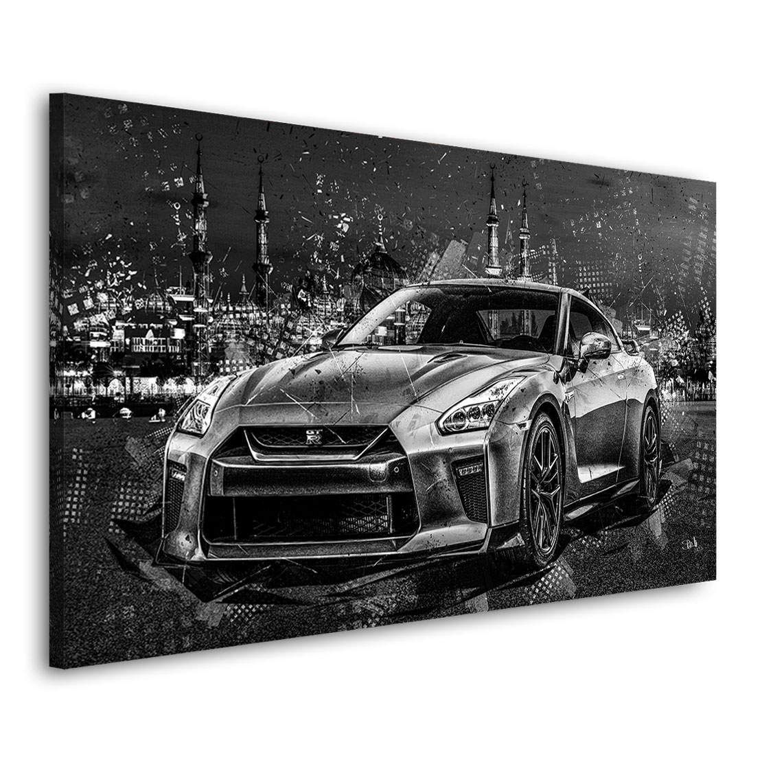 Auto Leinwandbild Nissan GTR Skyline