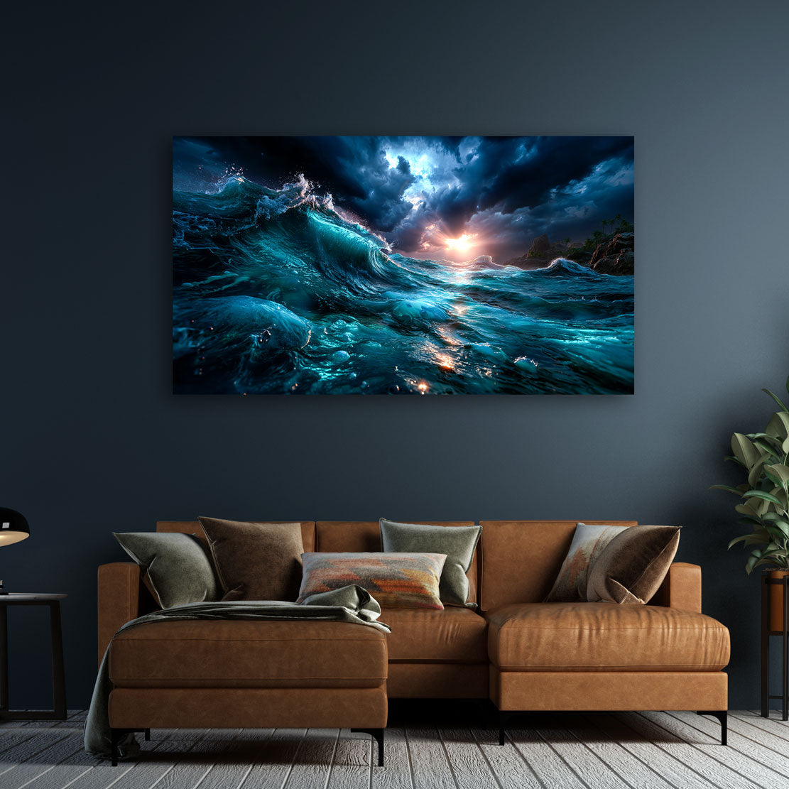 Ocean Majesty Blue Horizon Wandbild