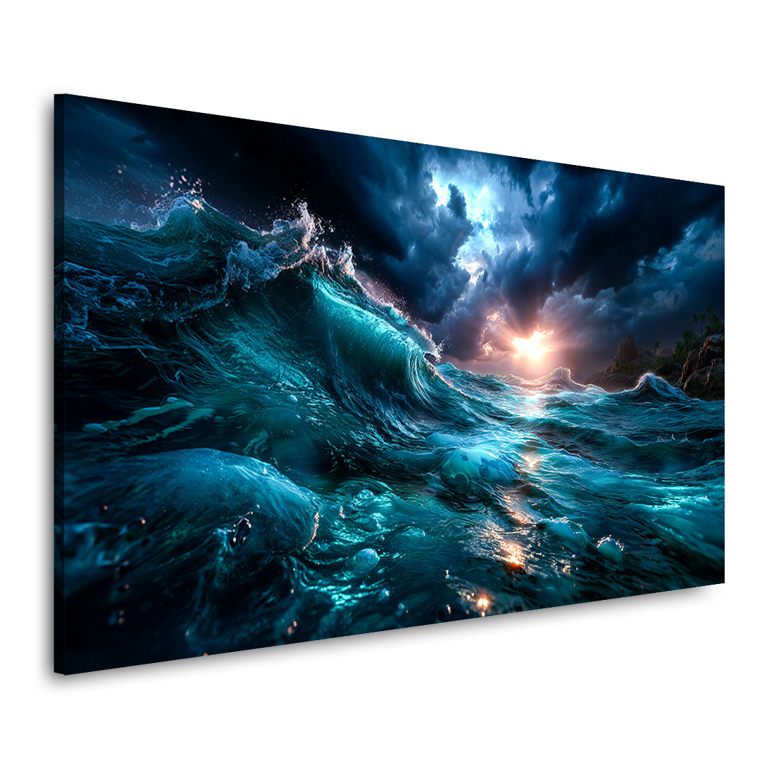 Ocean Majesty Blue Horizon Wandbild
