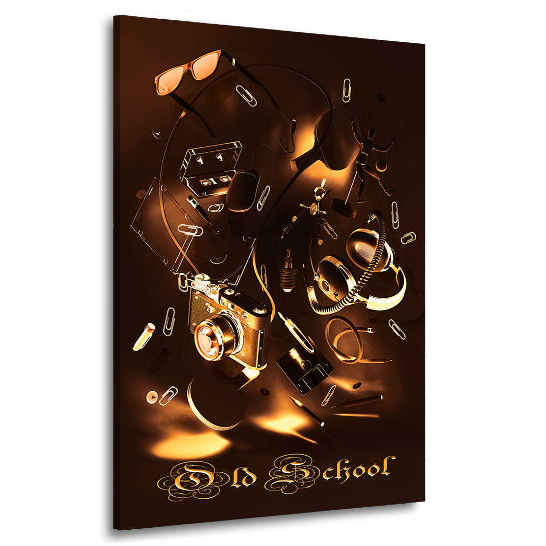 Wandbild old School 68er Dark Style