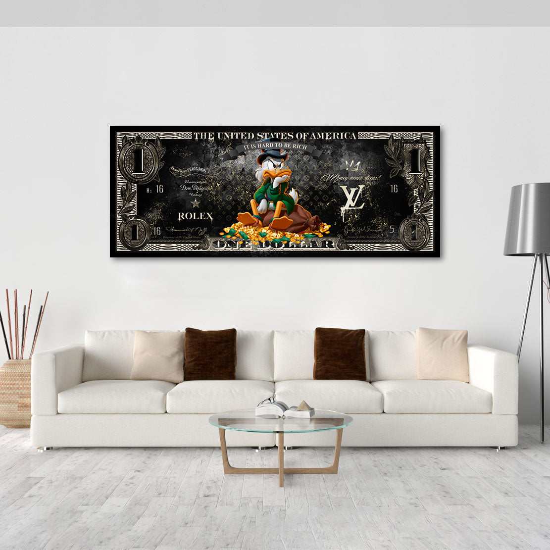 Dagobert Duck Dollar Secrets Wandbild