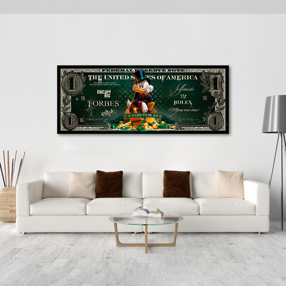 Dagobert Duck Daydream Wandbild