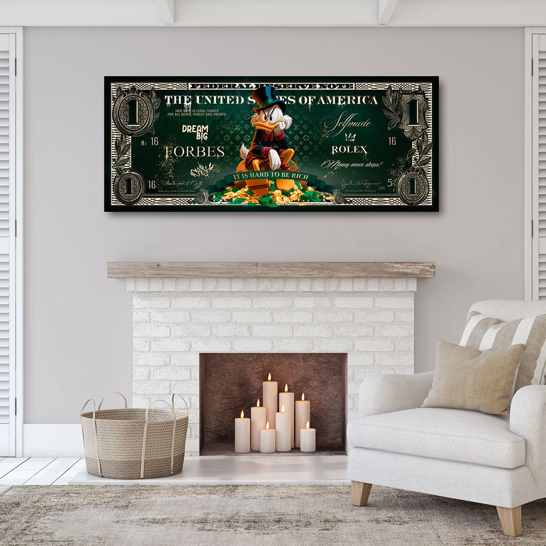 Dagobert Duck Daydream Wandbild