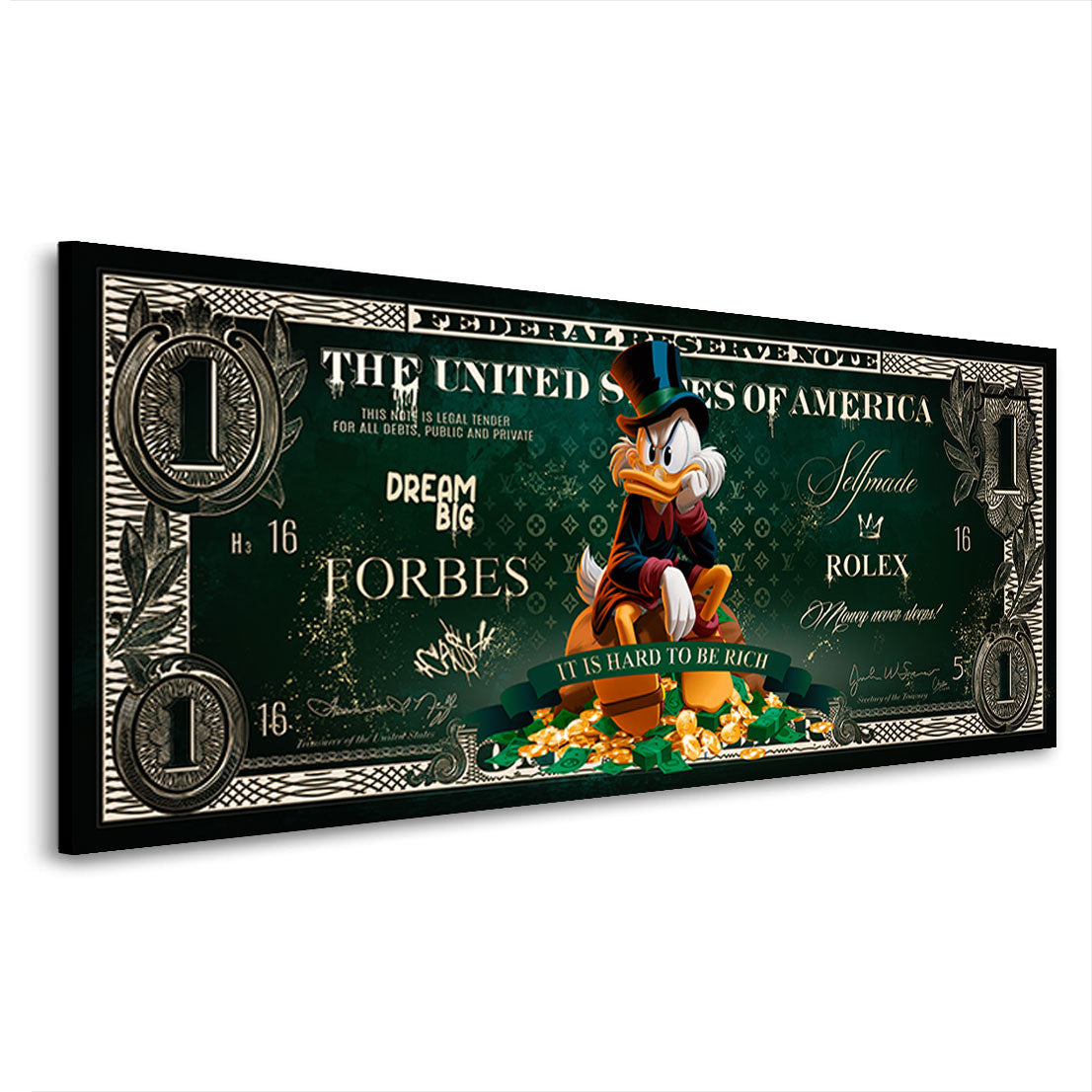 Dagobert Duck Daydream Wandbild