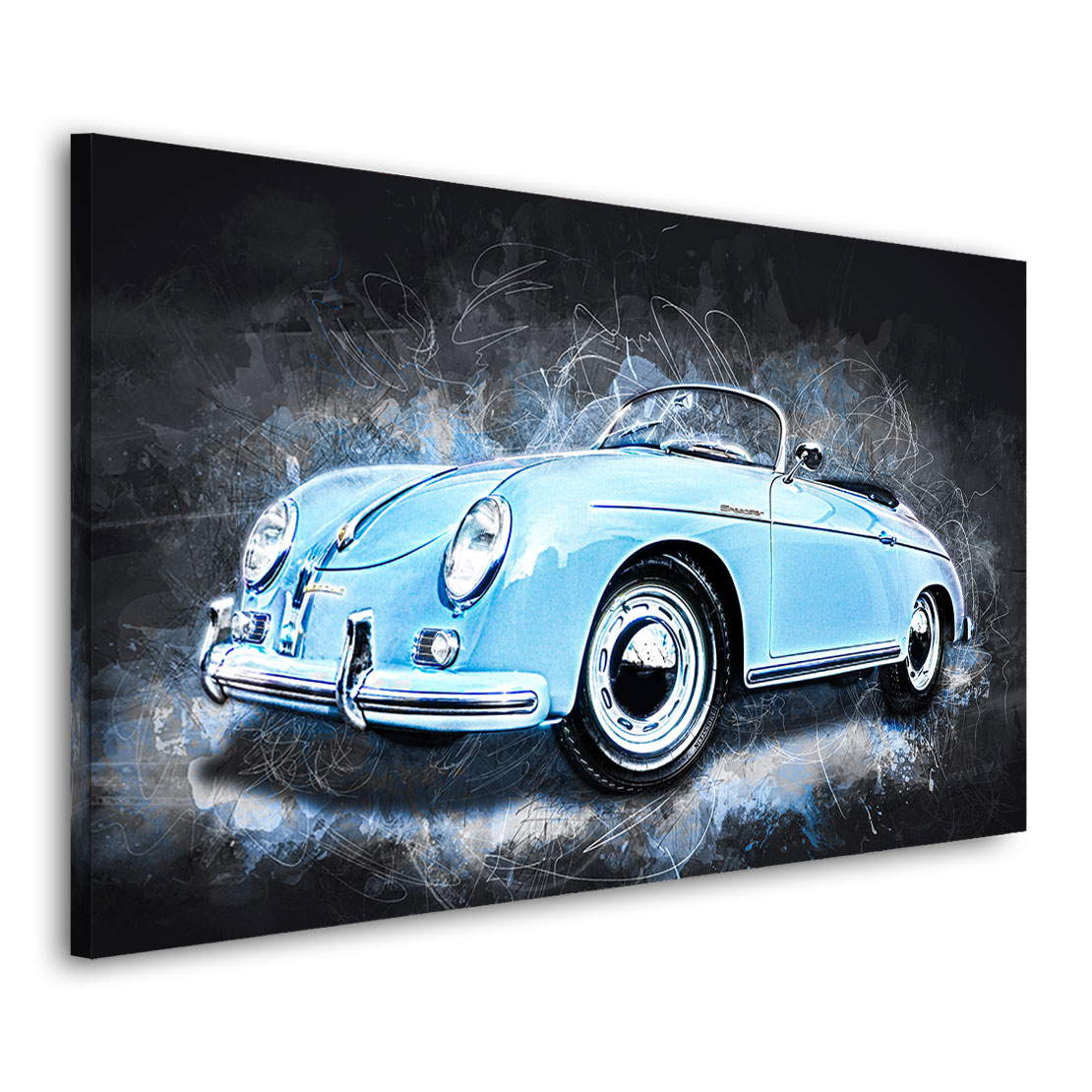 Auto Wandbild Porsche Speedster Blue