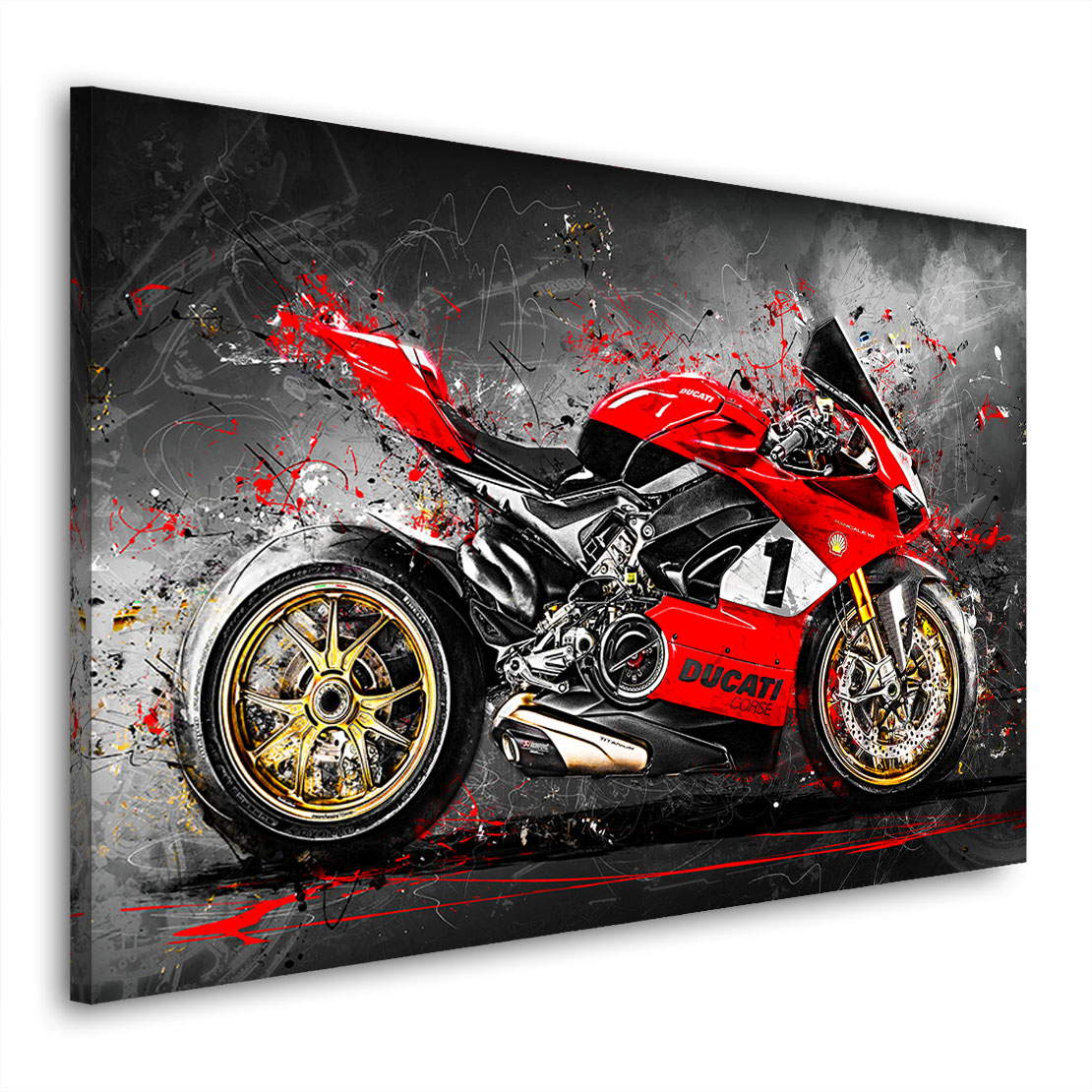 Wandbild Leinwandbild Ducati Panigale Anniversario 916