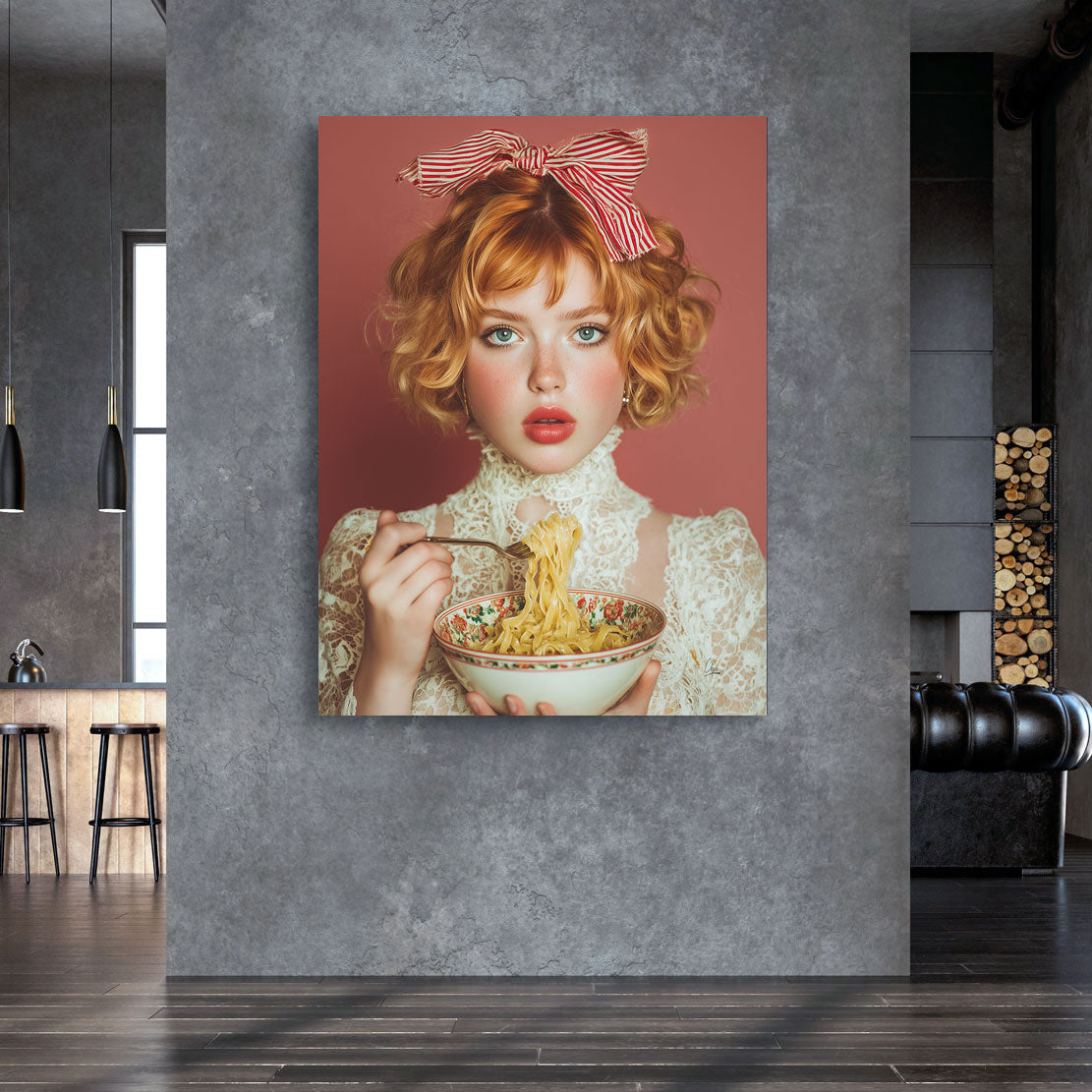 Pasta Couture Elegance Wandbild