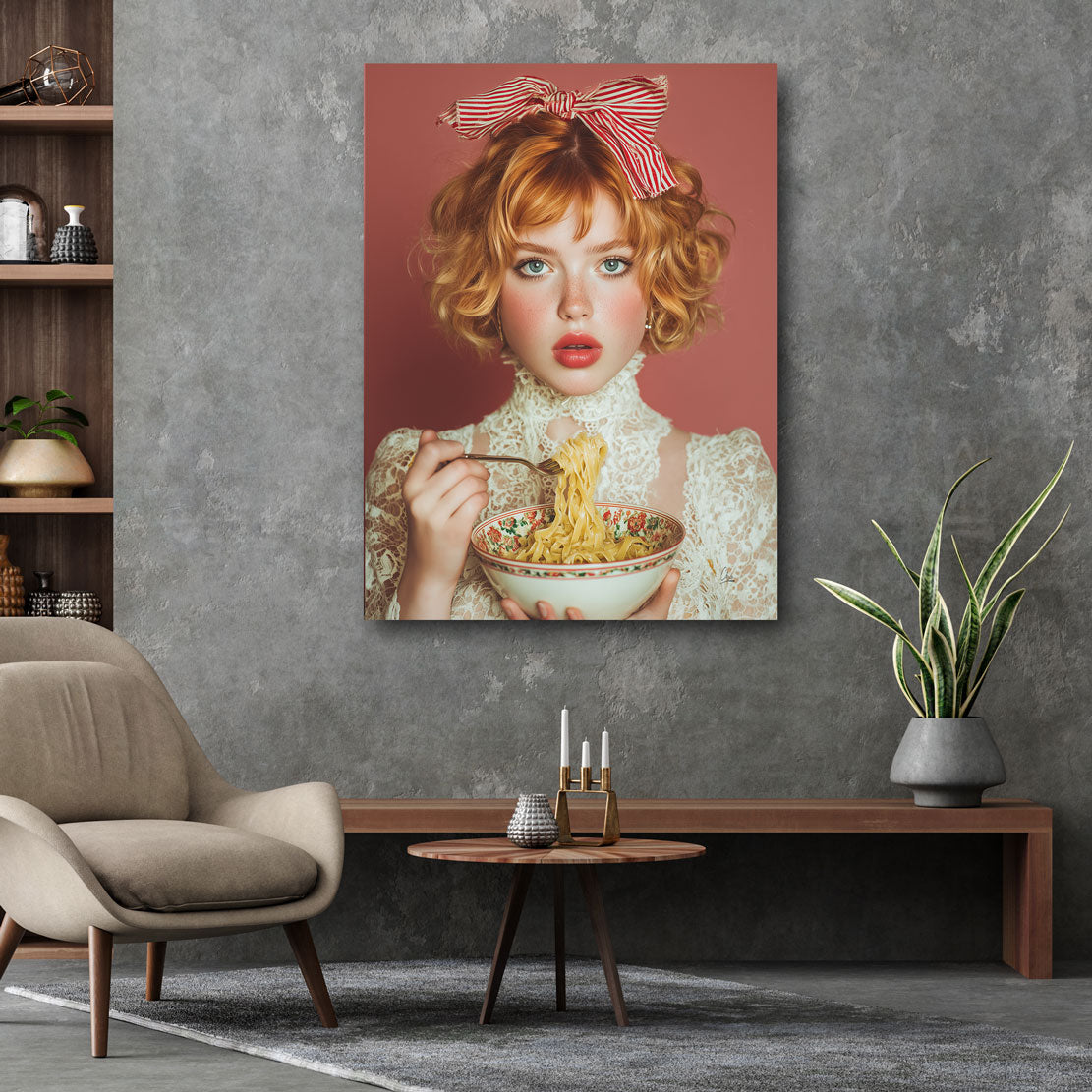 Pasta Couture Elegance Wandbild