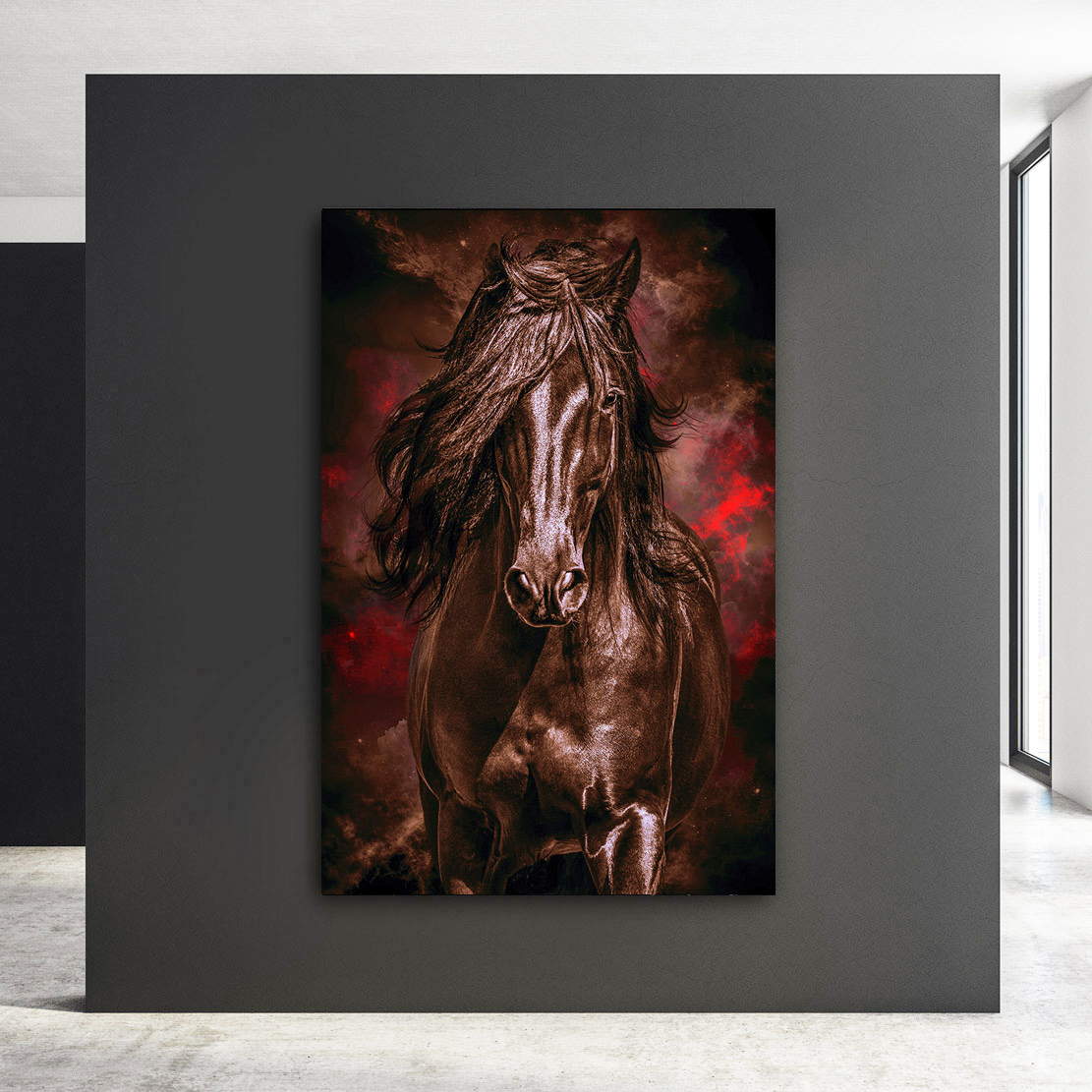 Wandbild Leinwandbild Pferd Vintage
