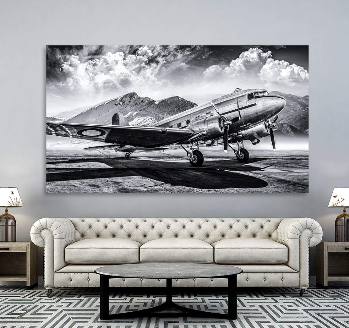 Wandbild Flugzeug Vintage