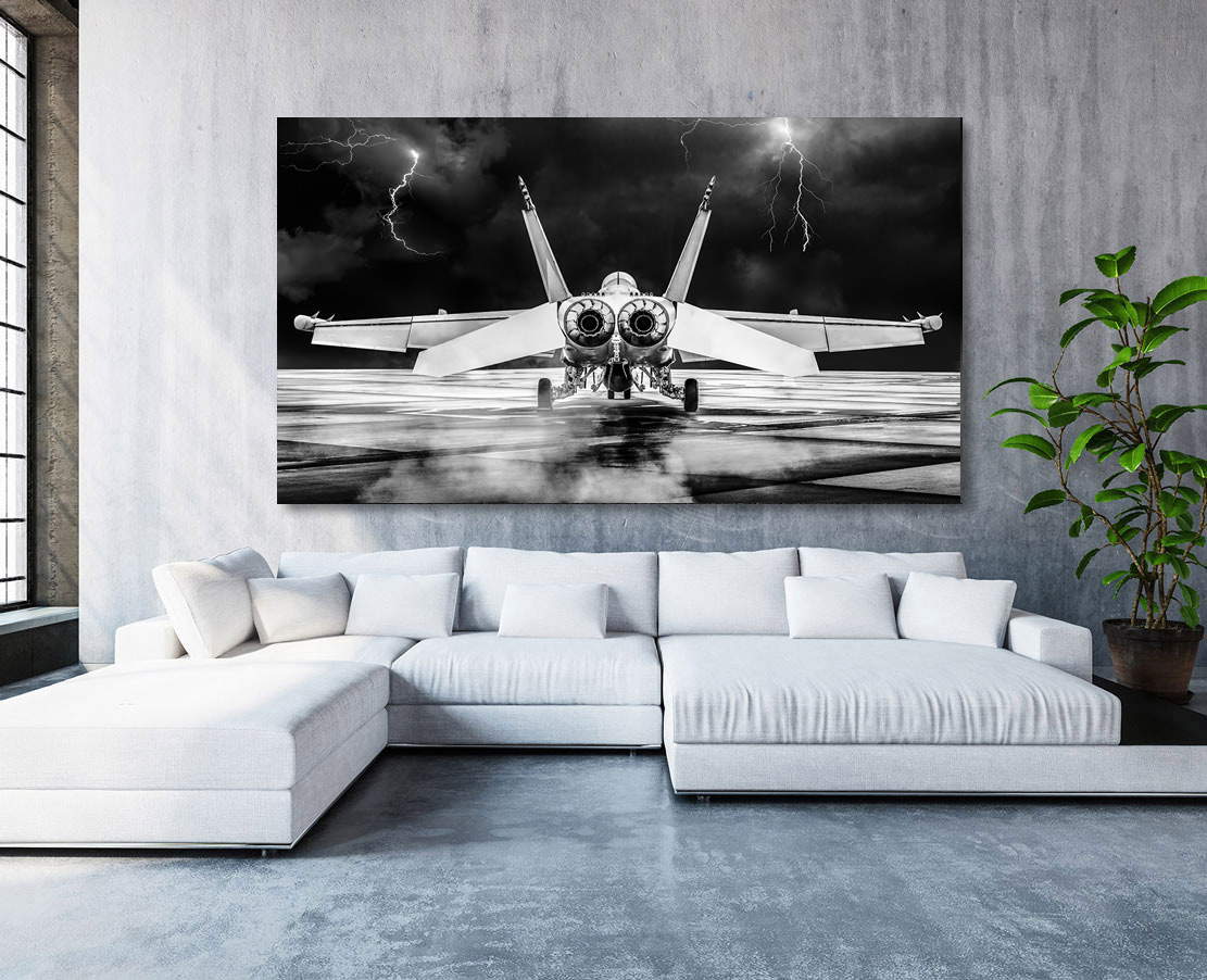 Wandbild Kampfjet