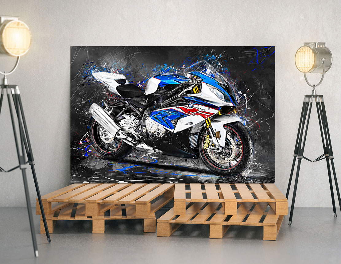 Wandbild Leinwandbild BMW S1000RR Motorradbild