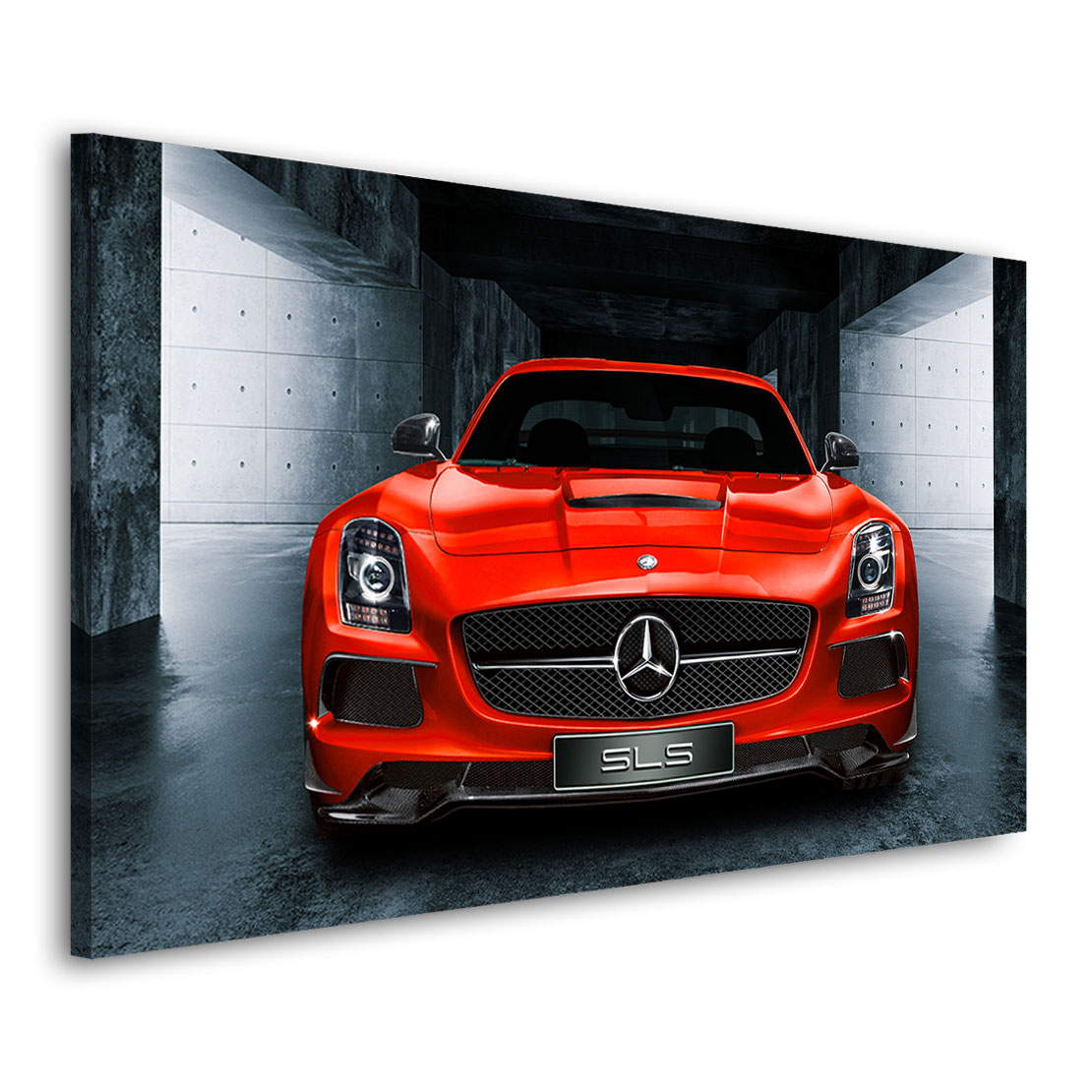 Auto Leinwandbild Mercedes SLS AMG Red
