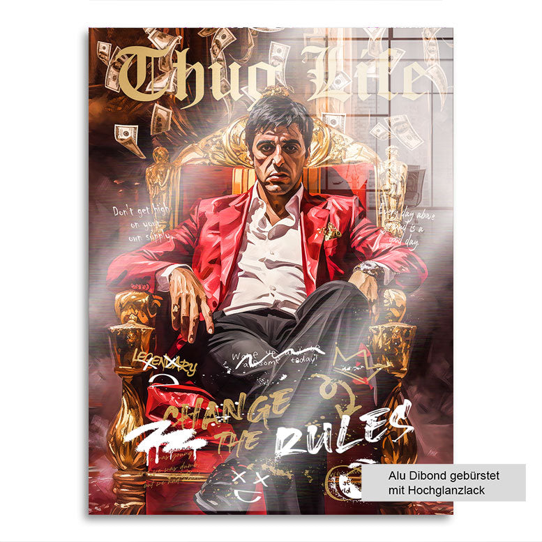 Pop Art Wandbild Scarface Thug Life