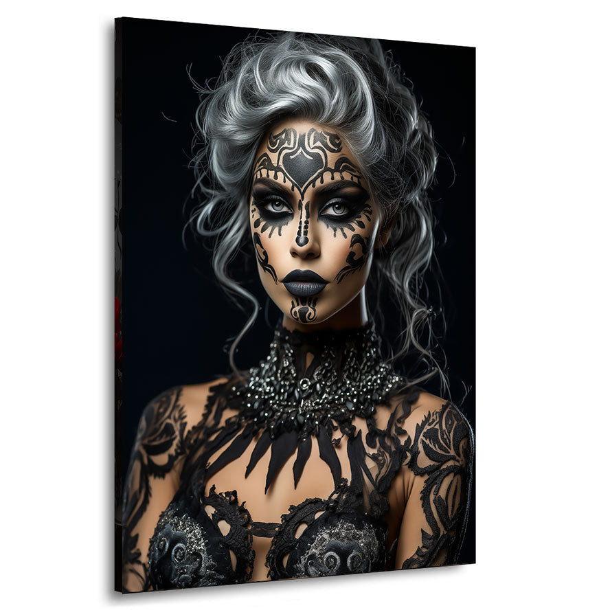 Lifestyle Wandbild La Catrina Dark Style