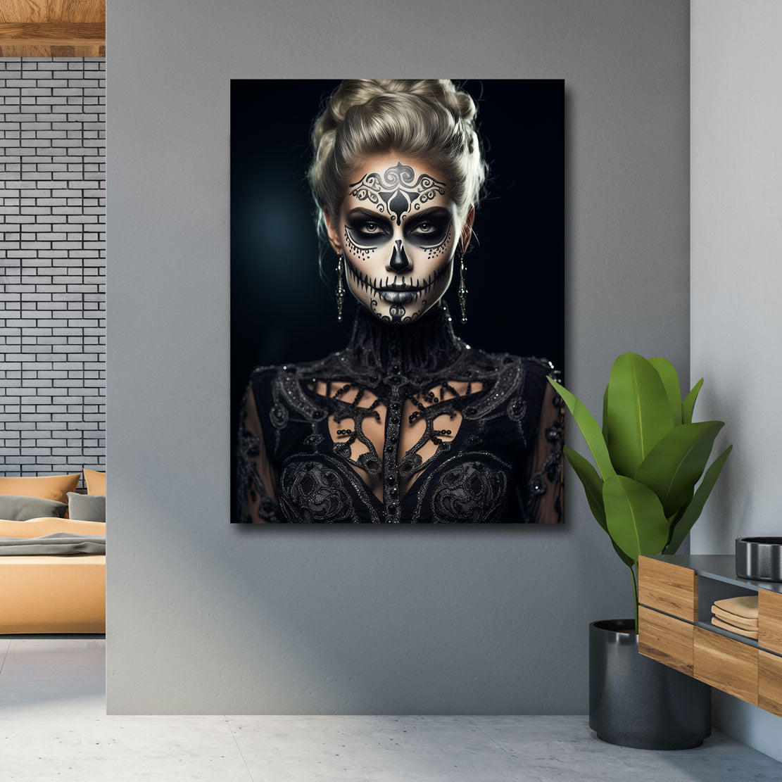 Lifestyle Wandbild Blond La Catrina