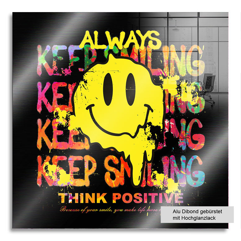 Pop Art Wandbild Keep Smiling